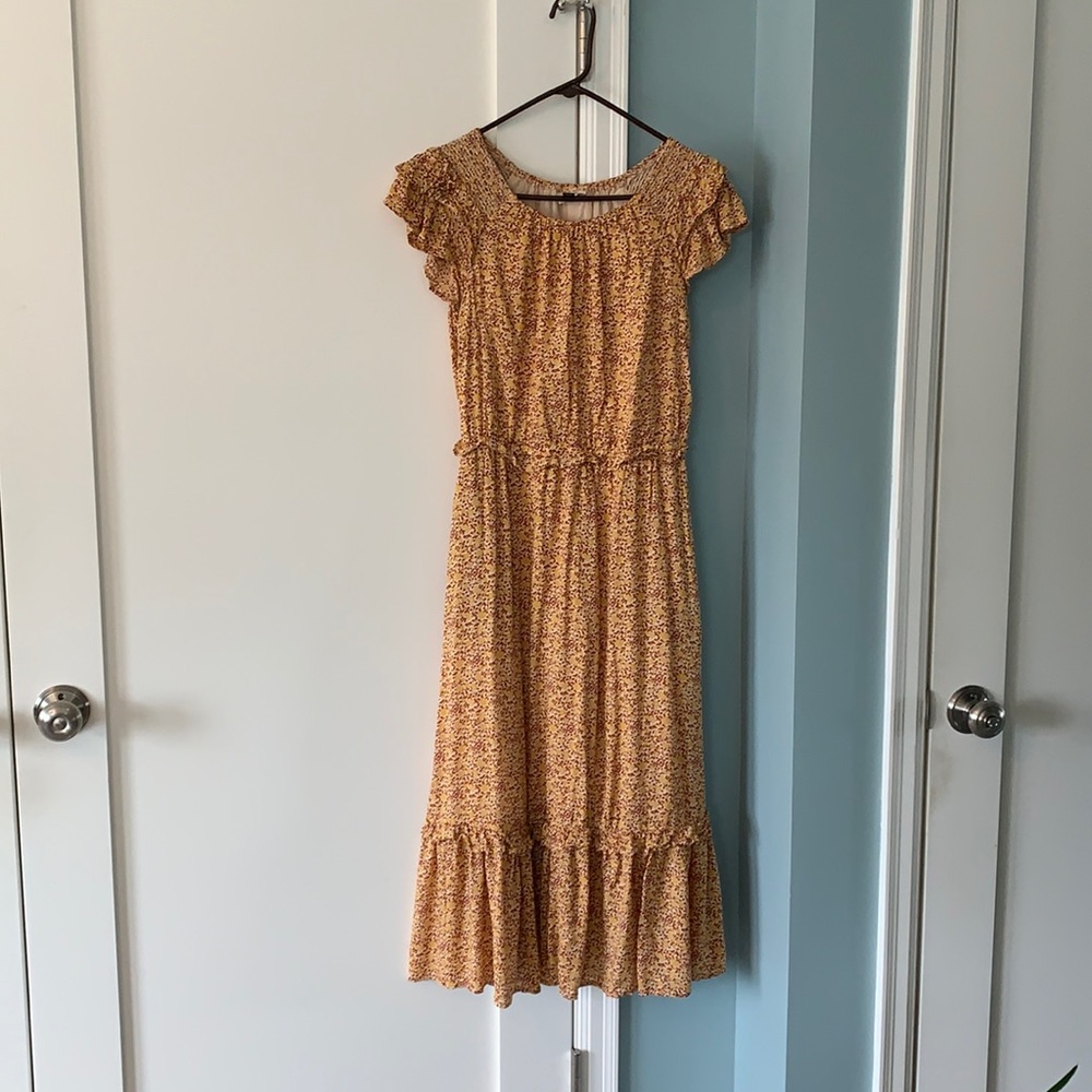 Floral Ruffle sleeveless dress